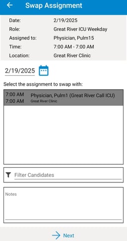 US assignment swap 2