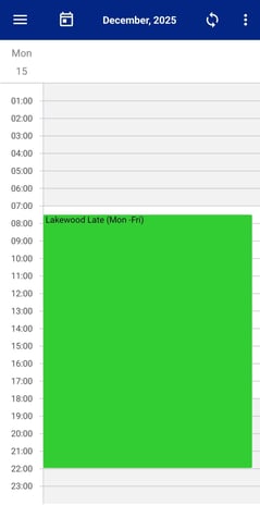 US mobile my schedule day