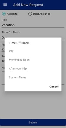 US mobile request blocks