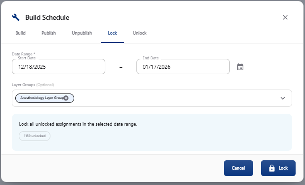 US Lock from date view