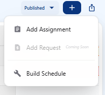 US add assignment and build schedule