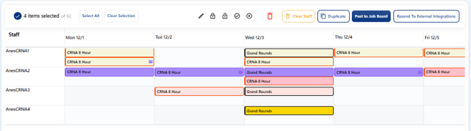 US select assignments