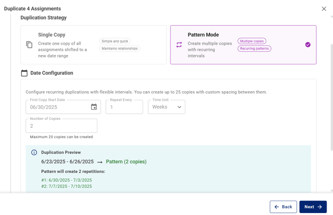 US right click multiselect duplicate pattern 2