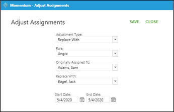 adjust assignment