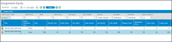 assignment equity report